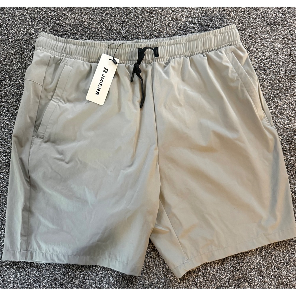 Mens Performance Shorts Khaki Tan Stretch Athletic Golf Size 40 NWT